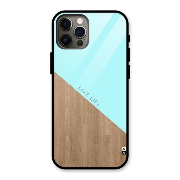 Live Life Glass Back Case for iPhone 12 Pro