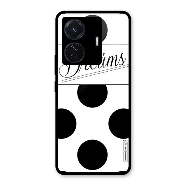 Live Your Dreams Glass Back Case for Vivo T1 Pro