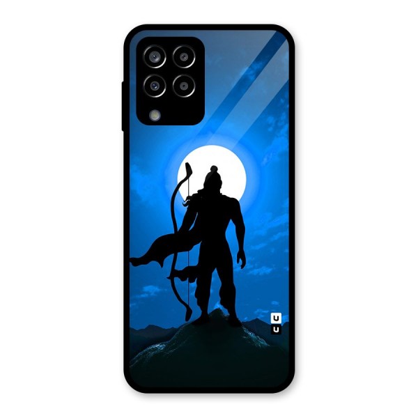 Lord Ram Illustration Glass Back Case for Galaxy M33