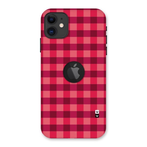 Love Checks Back Case for iPhone 11 Logo Cut