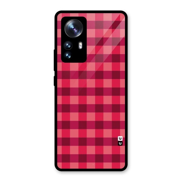 Love Checks Glass Back Case for Xiaomi 12 Pro