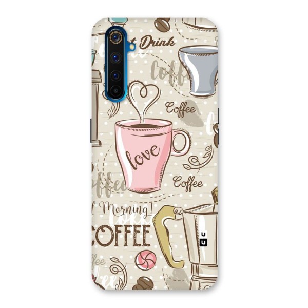 Love Coffee Design Back Case for Realme 6 Pro