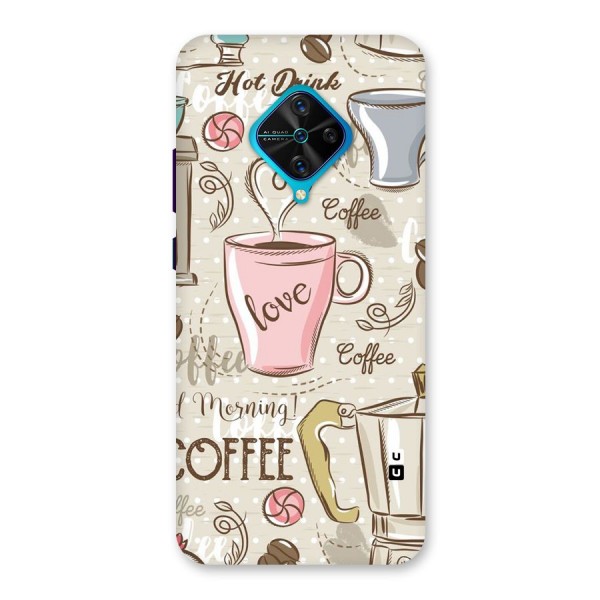 Love Coffee Design Back Case for Vivo S1 Pro