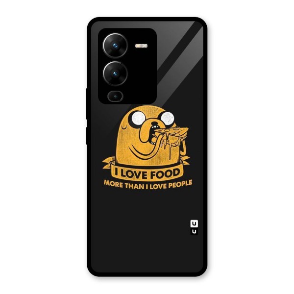 Love Food Glass Back Case for Vivo V25 Pro