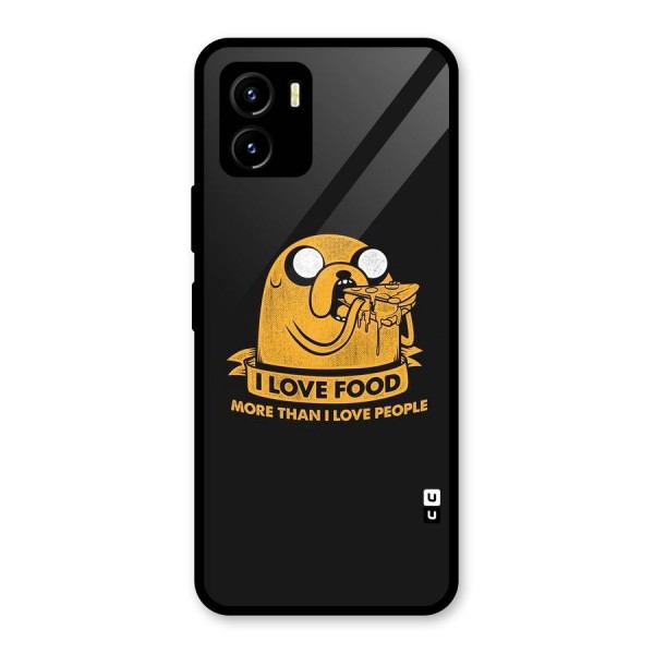 Love Food Glass Back Case for Vivo Y15s