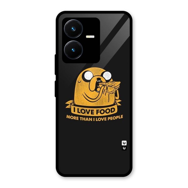 Love Food Glass Back Case for Vivo Y22