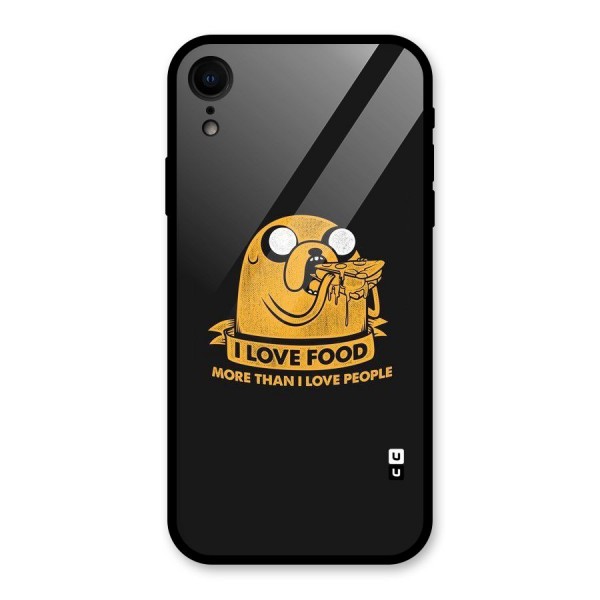 Love Food Glass Back Case for XR