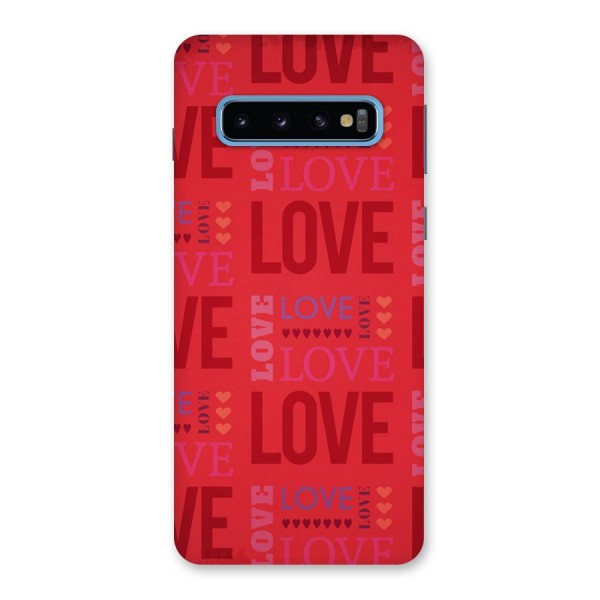 Love Pattern Back Case for Galaxy S10