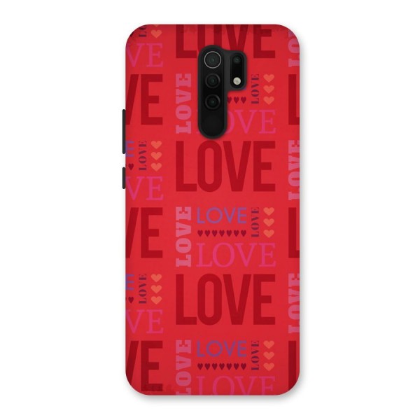 Love Pattern Back Case for Redmi 9 Prime