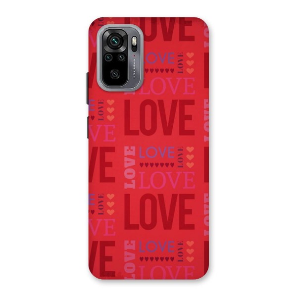 Love Pattern Back Case for Redmi Note 10