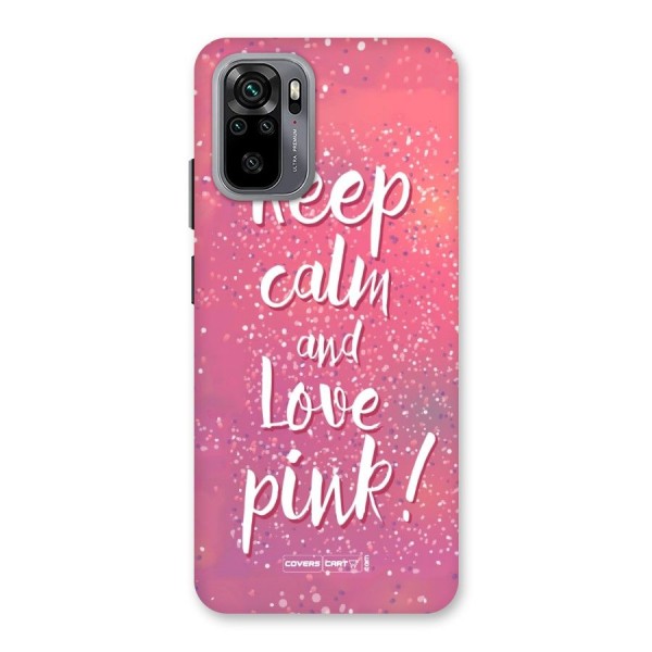 Love Pink Back Case for Redmi Note 10