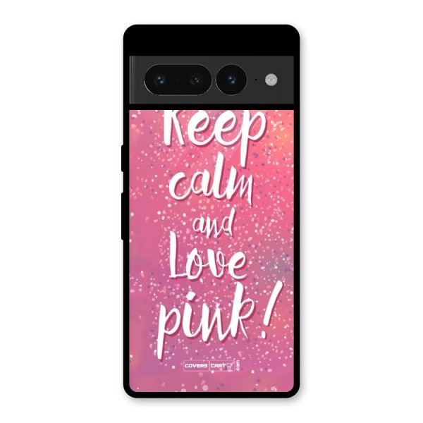 Love Pink Glass Back Case for Google Pixel 7 Pro