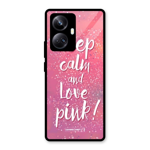 Love Pink Glass Back Case for Realme 10 Pro Plus