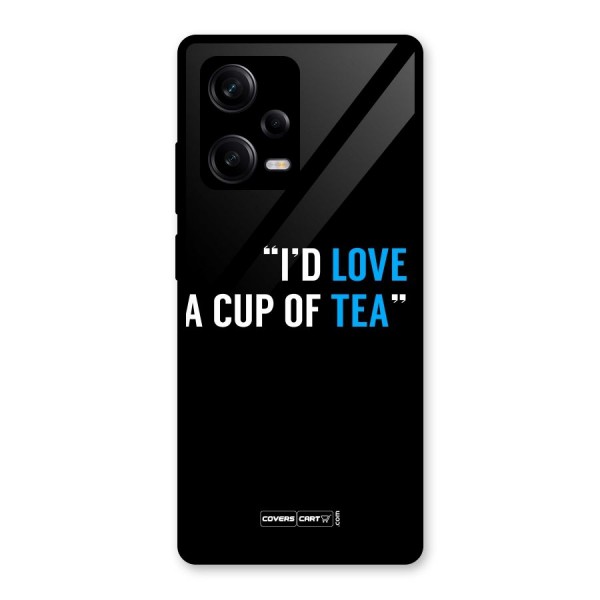 Love Tea Glass Back Case for Redmi Note 12 Pro