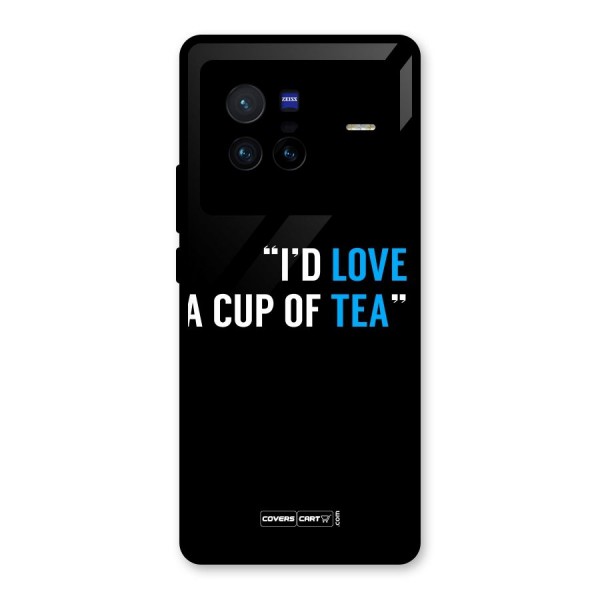 Love Tea Glass Back Case for Vivo X80