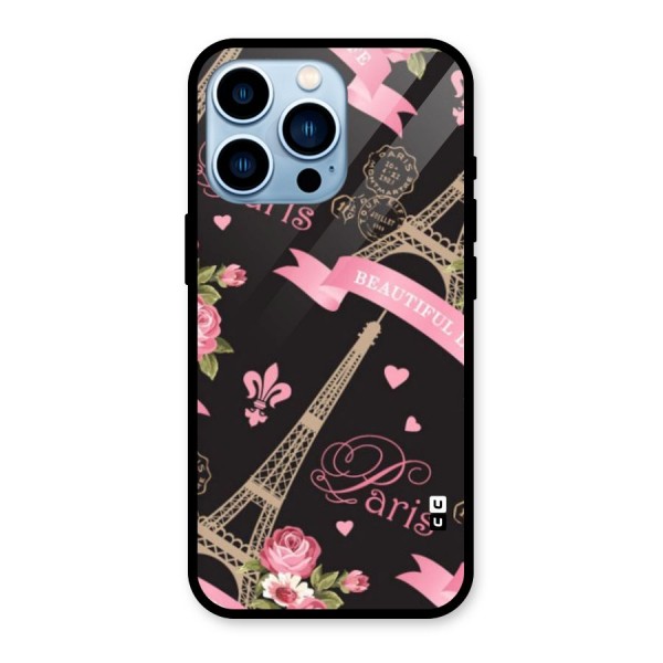 Love Tower Glass Back Case for iPhone 13 Pro