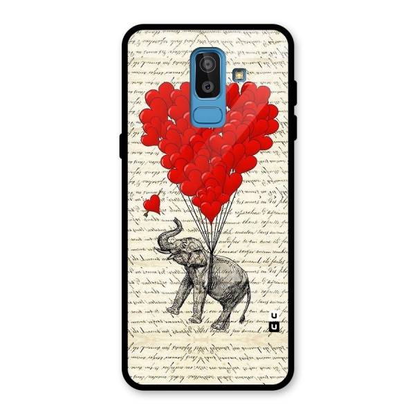 Love Weight Glass Back Case for Galaxy J8