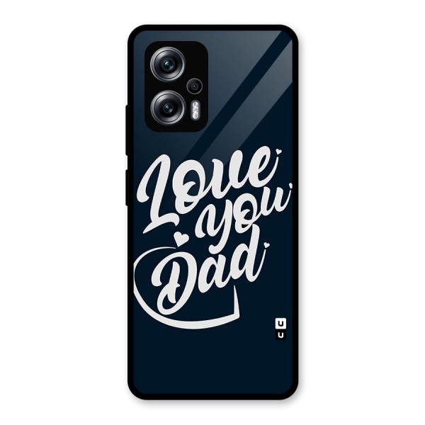 Love You Dad Glass Back Case for Redmi K50i