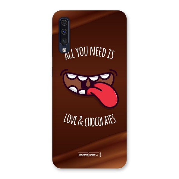 Love and Chocolates Back Case for Galaxy A50