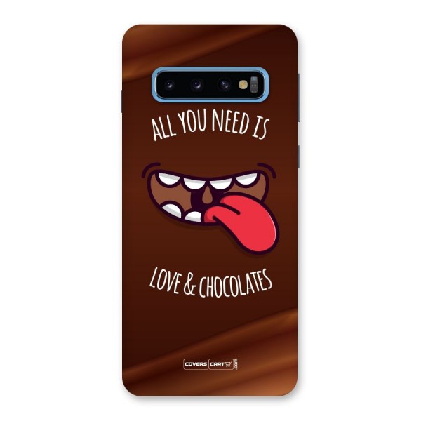 Love and Chocolates Back Case for Galaxy S10