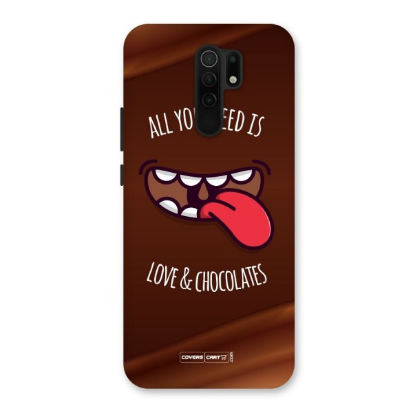 Love and Chocolates Back Case for Redmi 9 Prime