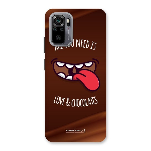 Love and Chocolates Back Case for Redmi Note 10