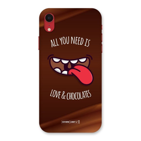 Love and Chocolates Back Case for iPhone XR