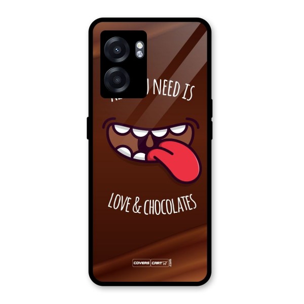 Love and Chocolates Glass Back Case for Oppo K10 (5G)