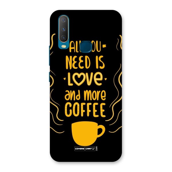 Love and More Coffee Back Case for Vivo Y12