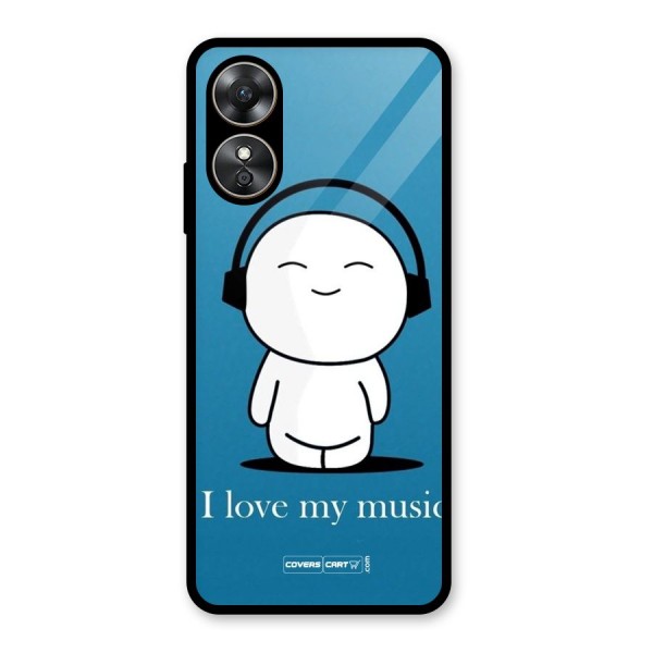 Love for Music Glass Back Case for Oppo A17