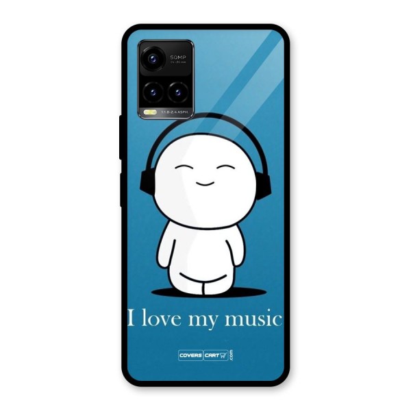 Love for Music Glass Back Case for Vivo Y21G