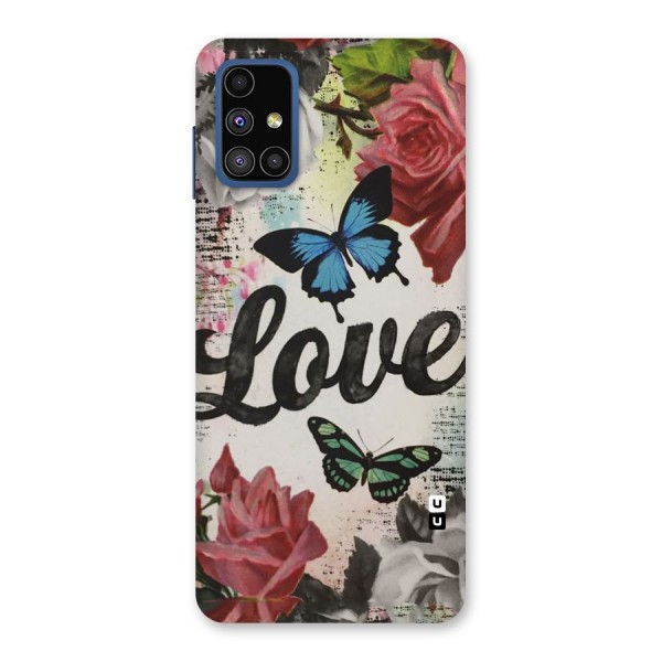 Lovely Butterfly Love Back Case for Galaxy M51