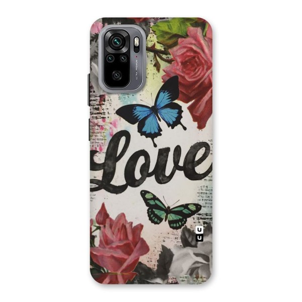 Lovely Butterfly Love Back Case for Redmi Note 10