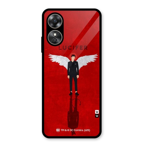 Lucifer Archangel Shadow Glass Back Case for Oppo A17