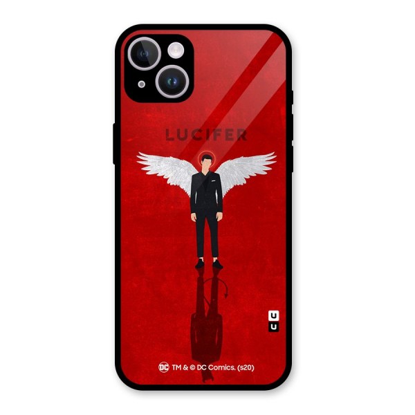 Lucifer Archangel Shadow Glass Back Case for iPhone 14 Plus