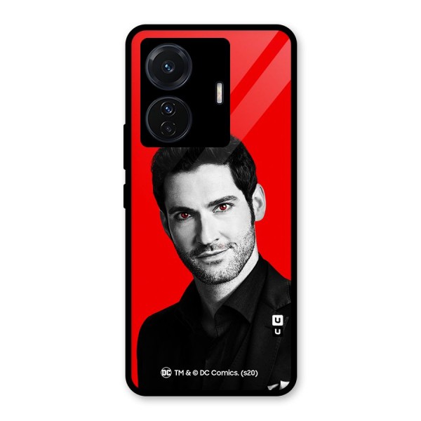 Lucifer Devil Smile Glass Back Case for Vivo T1 Pro