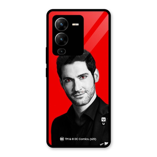 Lucifer Devil Smile Glass Back Case for Vivo V25 Pro