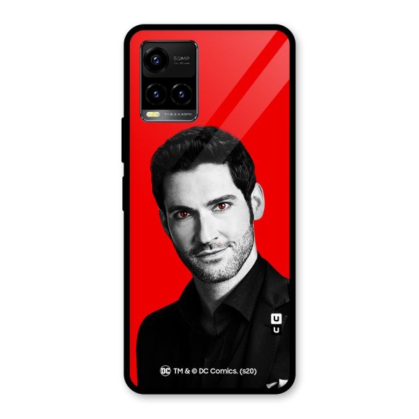 Lucifer Devil Smile Glass Back Case for Vivo Y21 2021