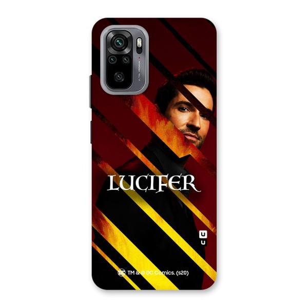 Lucifer Hell Stripes Back Case for Redmi Note 10