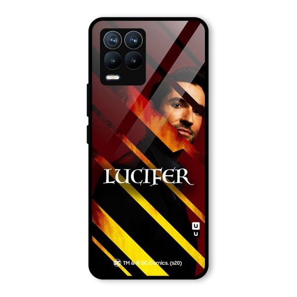 Lucifer Hell Stripes Glass Back Case for Realme 8 Pro