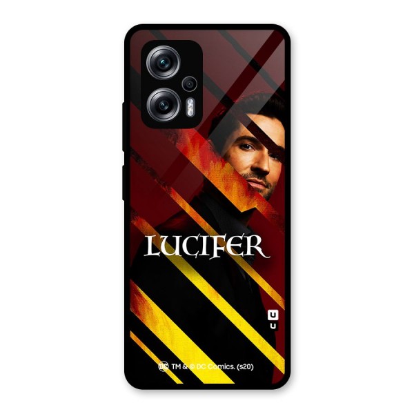 Lucifer Hell Stripes Glass Back Case for Redmi K50i