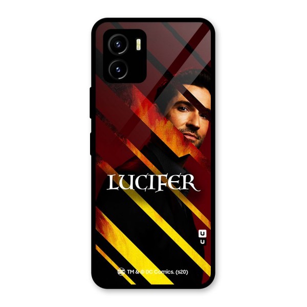 Lucifer Hell Stripes Glass Back Case for Vivo Y15s