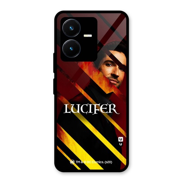 Lucifer Hell Stripes Glass Back Case for Vivo Y22