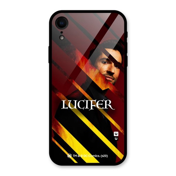 Lucifer Hell Stripes Glass Back Case for XR