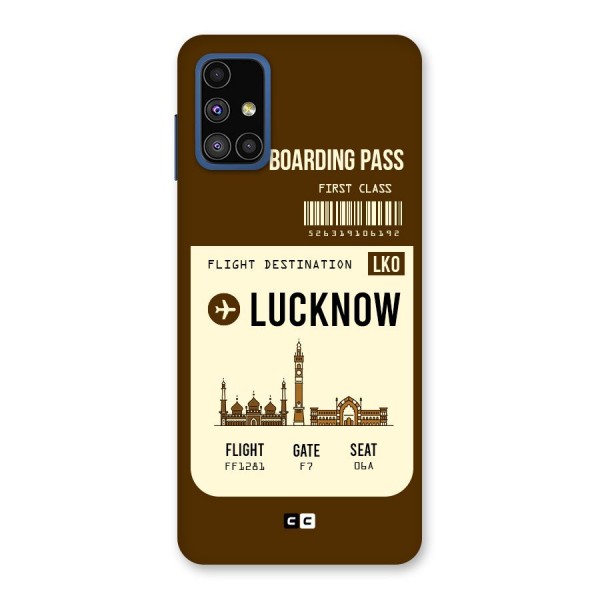 Lucknow Boarding Pass Back Case for Galaxy M51