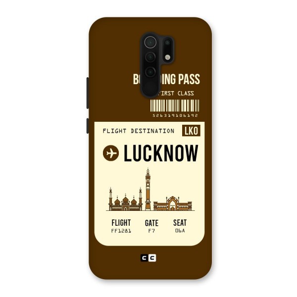 Lucknow Boarding Pass Back Case for Redmi 9 Prime