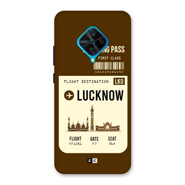 Lucknow Boarding Pass Back Case for Vivo S1 Pro