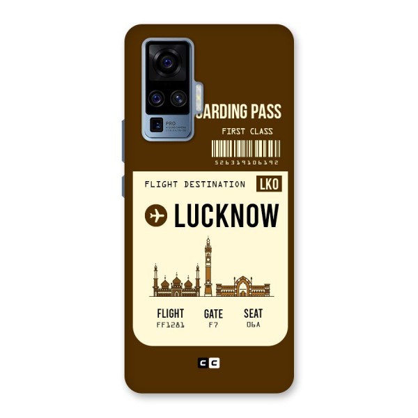 Lucknow Boarding Pass Back Case for Vivo X50 Pro