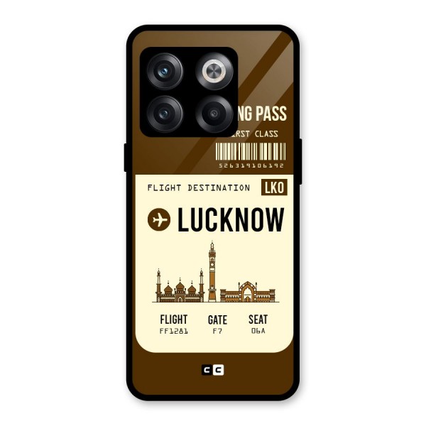 Lucknow Boarding Pass Glass Back Case for OnePlus 10T