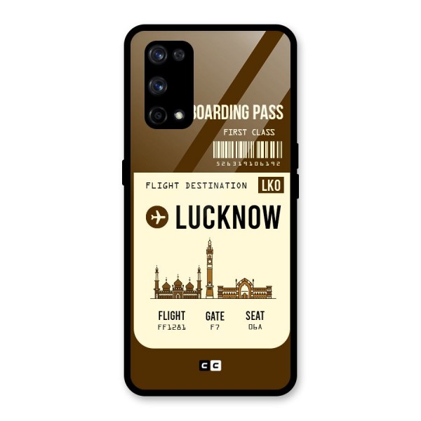 Lucknow Boarding Pass Glass Back Case for Realme X7 Pro